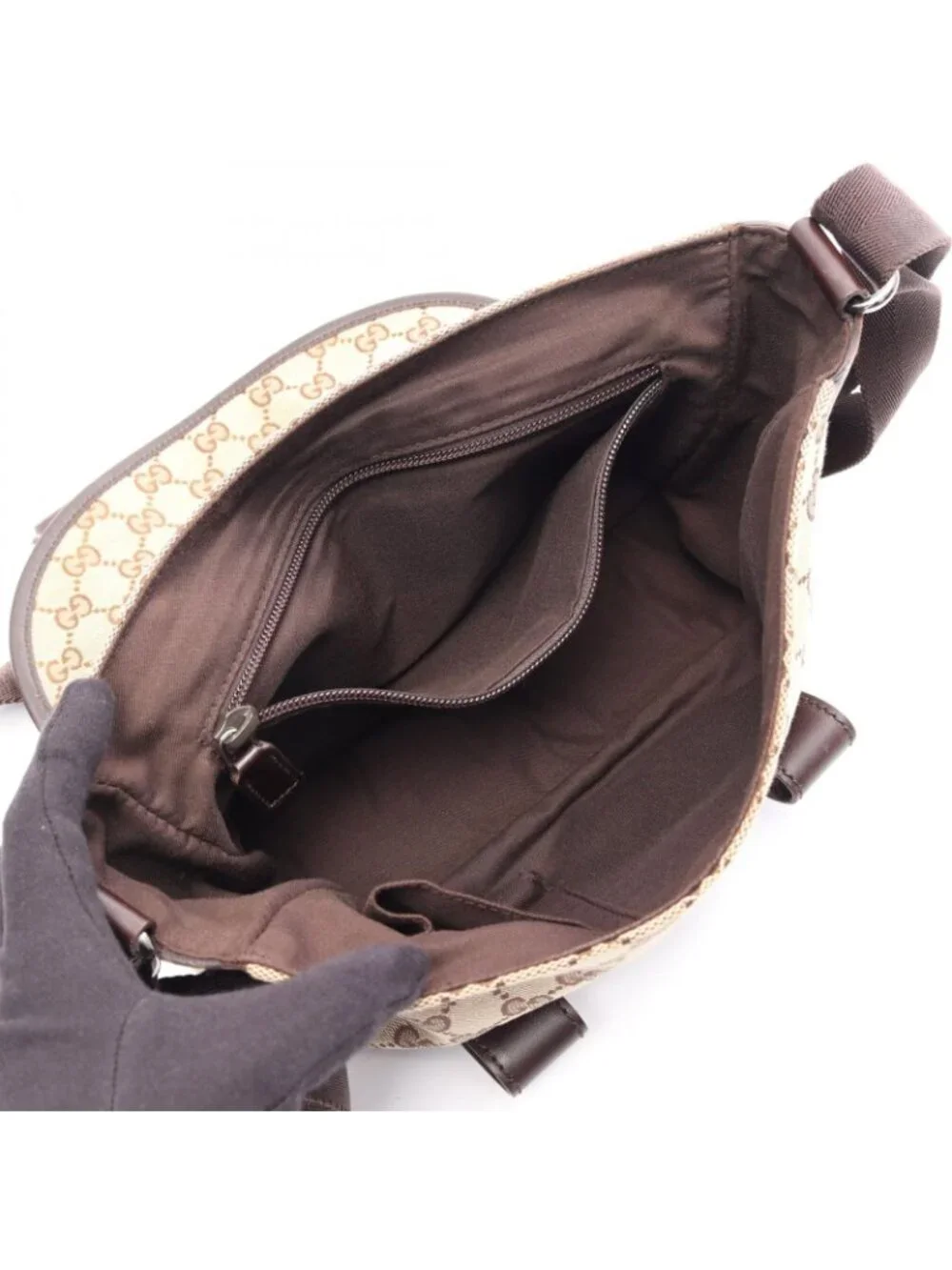 Gucci Shoulder Bag GG Canvas Beige Brown - Picture 3 of 13